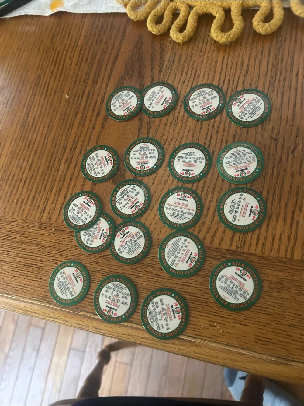 Lot of 19 711 1984 NFL collector coin coins
